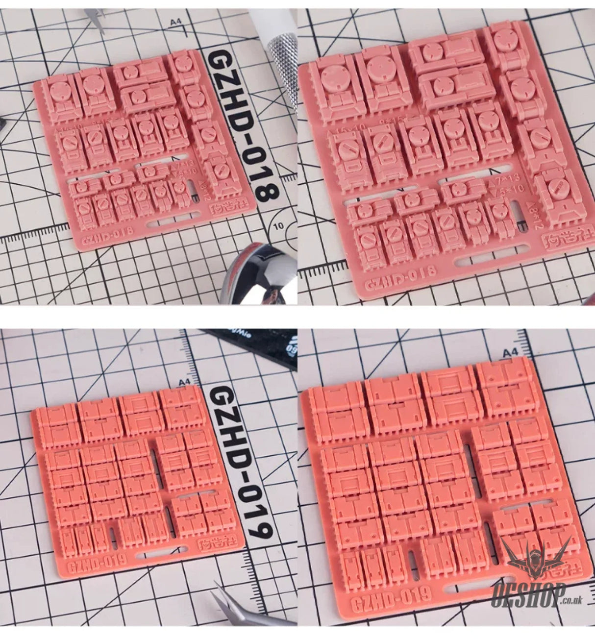 HobbyMio GZ Studio HD Series High-Definition Detail-Up 3D Print Model Kits Parts - Model Kits Accessories
