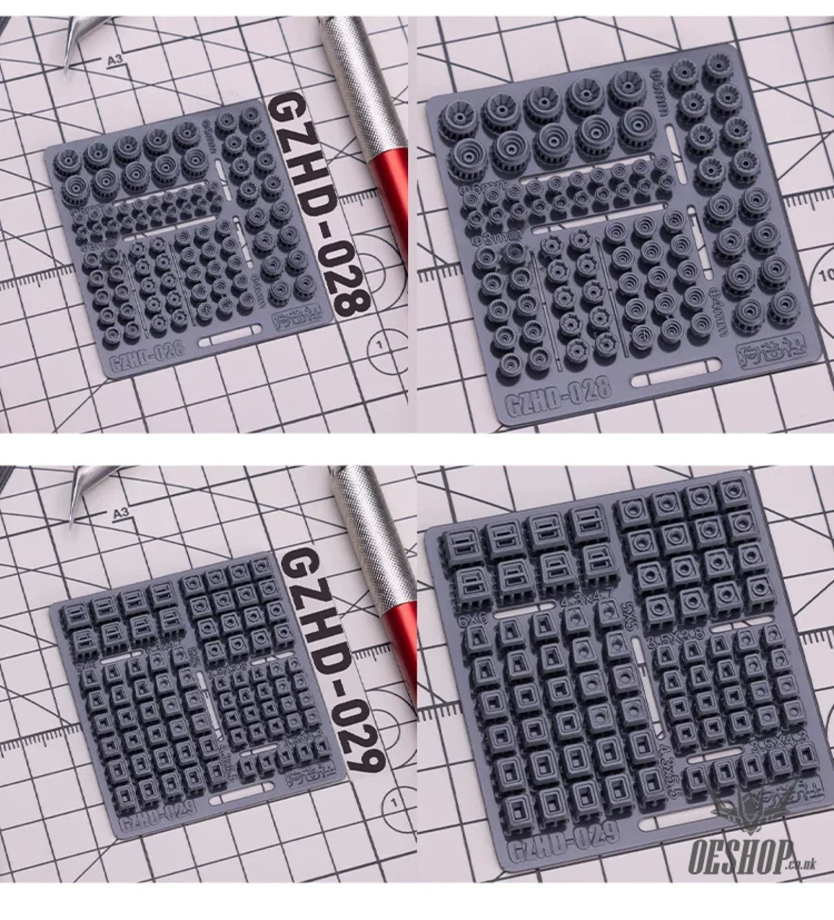HobbyMio GZ Studio HD Series High-Definition Detail-Up 3D Print Model Kits Parts - Model Kits Accessories