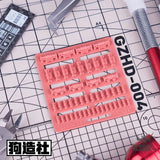 HobbyMio GZ Studio HD Series High-Definition Detail-Up 3D Print Model Kits Parts - HD04 - Model Kits Accessories