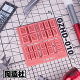 HobbyMio GZ Studio HD Series High-Definition Detail-Up 3D Print Model Kits Parts - HD10 - Model Kits Accessories