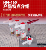 HobbyMio HM-160 Wash Free Airbrush Airbrushes