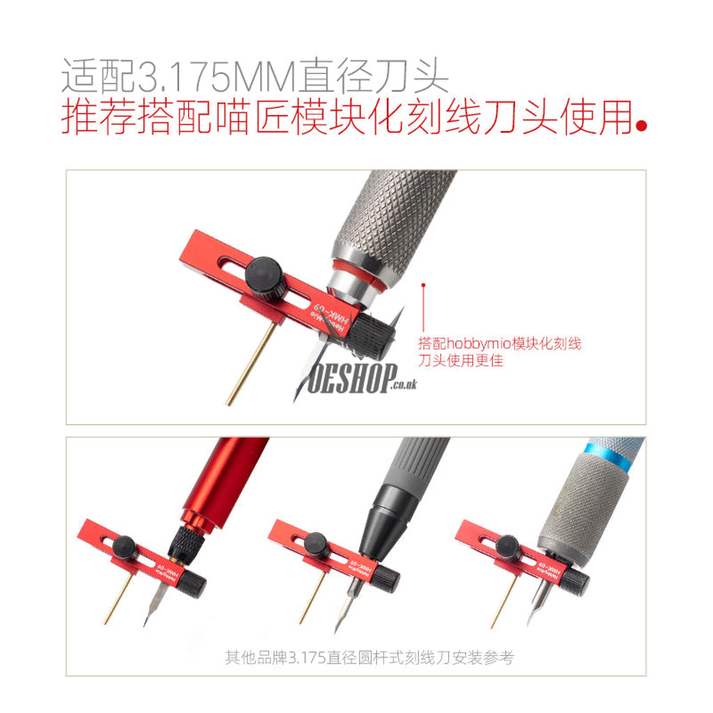 Hobbymio Hmk-09 Parallel Equidistance Scriber Suit For 3.175Mm Diameter Cutting Heads Scribing Tools