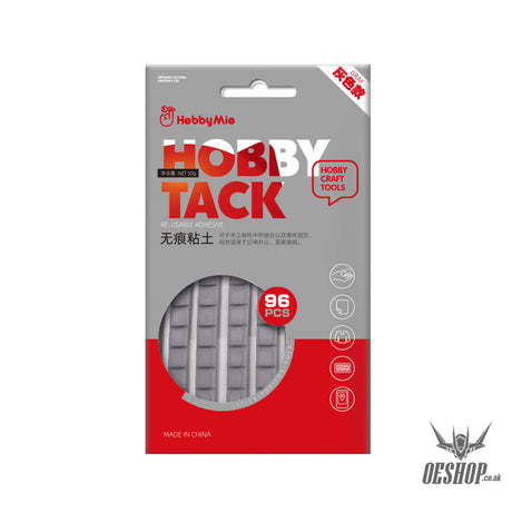 Hobbymio Hobby Tack Re-Usable Adhesive (96 Pcs) -Gray