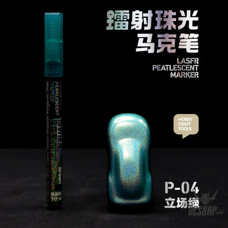 HobbyMio Laser pearlescent marker P-04 (Stand Green) Markers