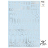 HobbyMio MHG02 Model Decals 1/144 Universal Warning Label With UV Options MHG02-001 Decals