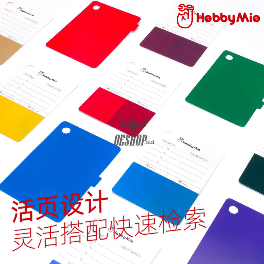 Hobbymio Model Paint Colour Test Card