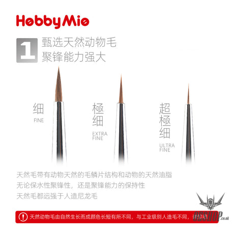 HobbyMio Modeling Brush Pro Pointed Brush Brush