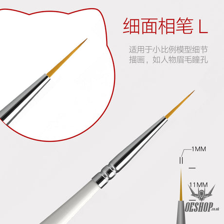 Hobbymio Pastel Paint Brush For Scale Model Modeler Craft Tools Weathering Hobby Accessory Coloring