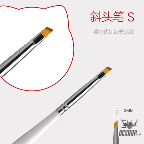 Hobbymio Pastel Paint Brush For Scale Model Modeler Craft Tools Weathering Hobby Accessory Coloring
