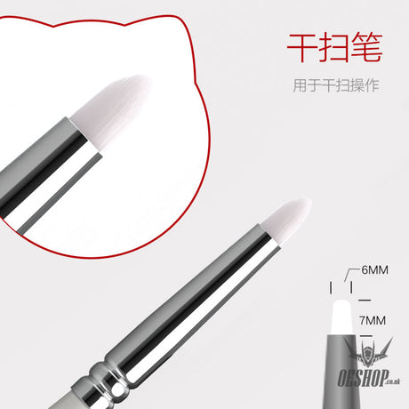 Hobbymio Pastel Paint Brush For Scale Model Modeler Craft Tools Weathering Hobby Accessory Coloring