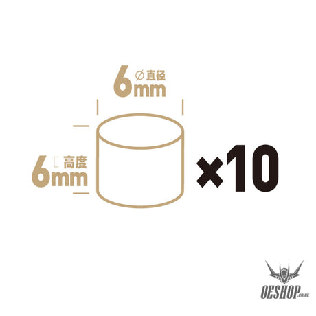 Hobbymio Pile Driving Strong Magnet Magnetic Nickel Plating Super Bright (10Pcs) 6*6Mm