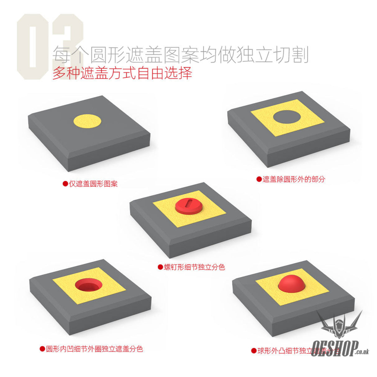 HobbyMio Pre-cut Masking Sheet M-01 (Round Version) Masking