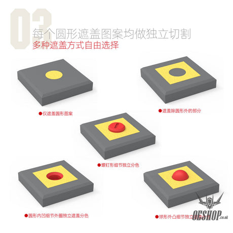 HobbyMio Pre-cut Masking Sheet M-01 (Round Version) Masking