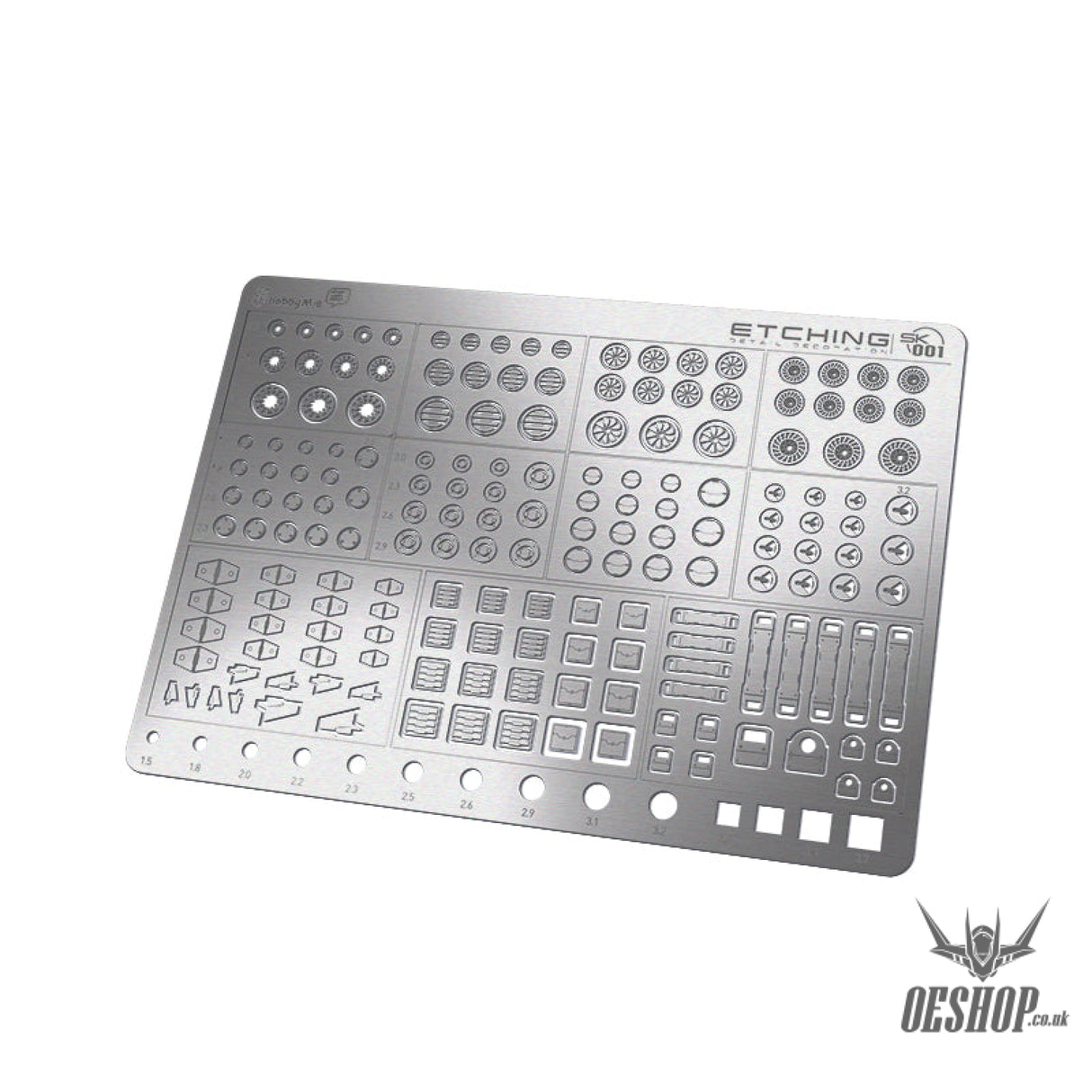 Hobbymio Sk001-Sk003 At001-At003 Etching Parts Detail Decoration Masking