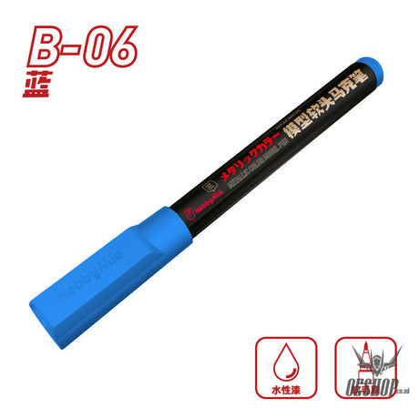 Hobbymio Soft Tip Marker: M01-M13 Metallic Colorb02-B10 Normal Color B06 Blue Markers