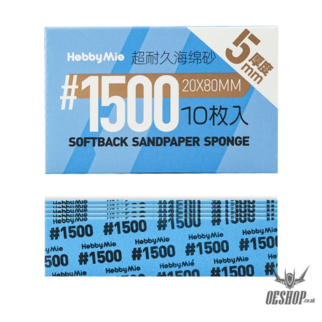 HobbyMio Softback Sandpaper Sponge 5MM #1500