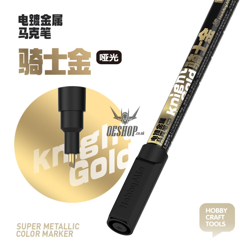Hobbymio Super Metallic Marker Electroplated Knight Gold Markers