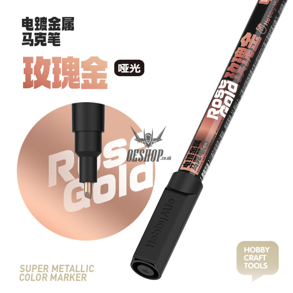 Hobbymio Super Metallic Marker Electroplated Rose Gold Markers