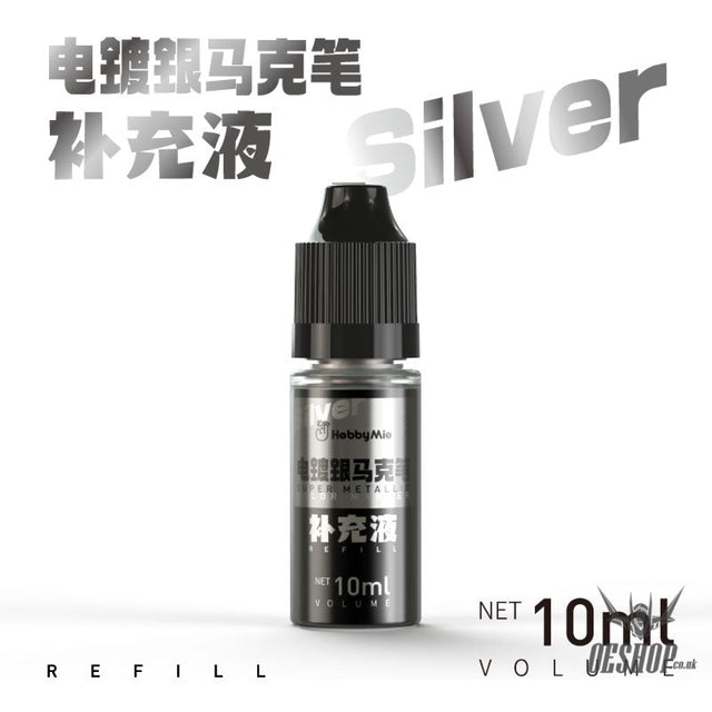 Hobbymio Super Metallic Marker Silver Refill 10Ml Markers