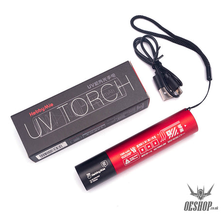 Hobbymio Uv Decals Fluorescent Ultraviolet Flashlight ( Usb Charging)