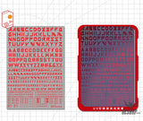 Hobbymio Vol.06 Model Decals English Characters With Uv Options