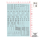 Hobbymio Vol.10 Model Decals Universal For Scale 1/100 & 1/144 Gundam With Uv Options Vol.010/002