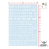 Hobbymio Vol.11 Model Decals Battle Damaged Old Style With Uv Options Vol.11/004