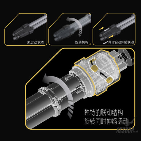 Hobbymio Wk-01/Pro General Mecha Weapon Kit Parts Twin Gatling Gun For Gundam Model Kits Scale