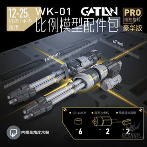 Hobbymio Wk-01/Pro General Mecha Weapon Kit Parts Twin Gatling Gun For Gundam Model Kits Wk-01 Pro
