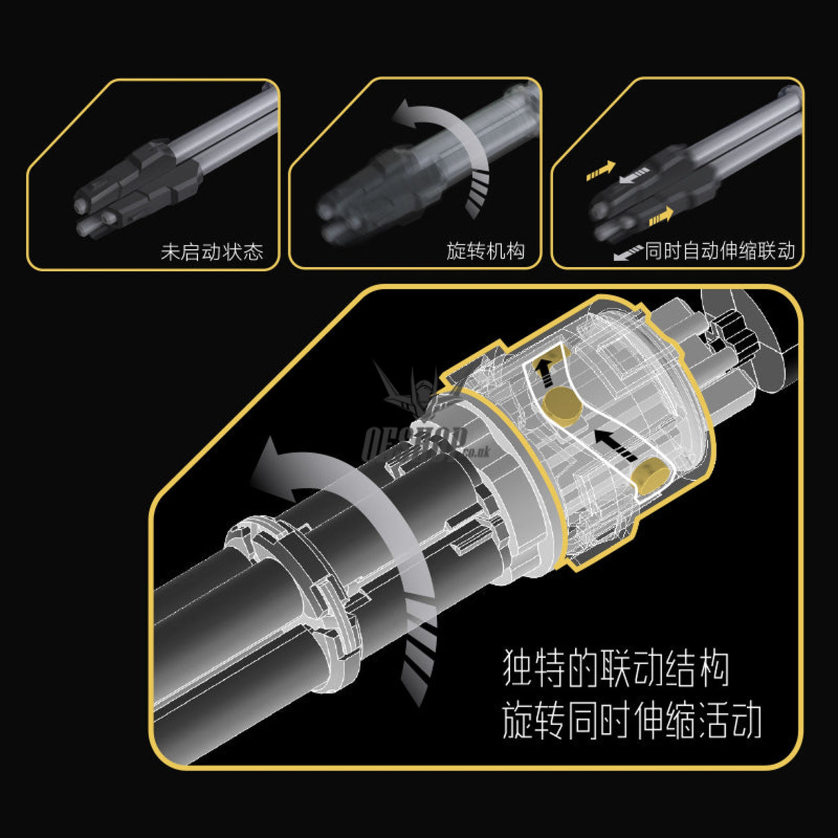 Hobbymio Wk-01/Pro General Mecha Weapon Kit Parts Twin Gatling Gun For Gundam Model Kits Scale