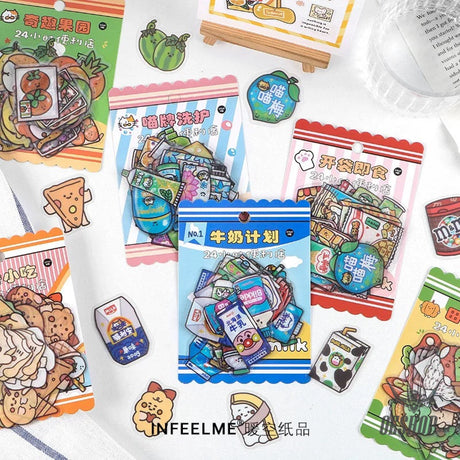 Infeel.Me 24/7 Mini Mart Stickers (40 pieces) Sticker
