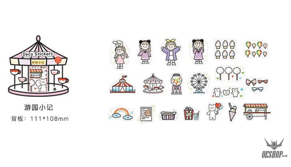 Infeel.Me A Beautiful Day Stickers (40 pieces) Amusement Park Memories (40 pieces) Sticker