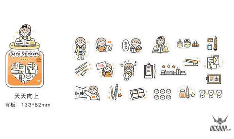 Infeel.Me A Beautiful Day Stickers (40 pieces) Keep Learning (40 pieces) Sticker