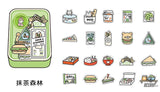 Infeel.Me Share the deliciousness with you Stickers (40 pieces) Matcha Forest (So Hungry)(40 pieces) Sticker