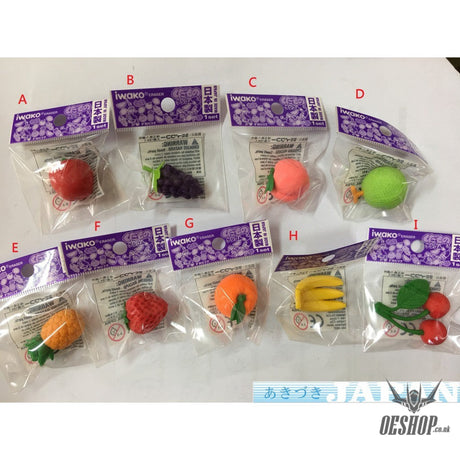 IWAKO Erasers Fruit Assort Single Erasaer Iwako 0.99 OEShop