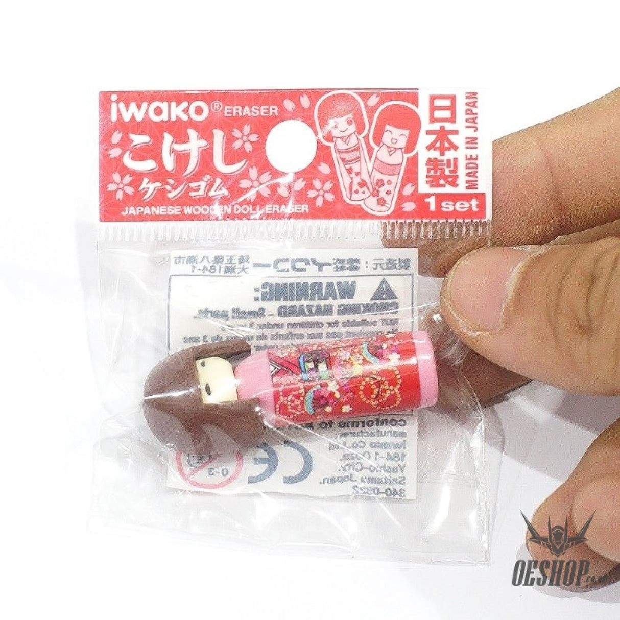 IWAKO Erasers Kokeshi Assort Single Erasaer Iwako 0.99 OEShop