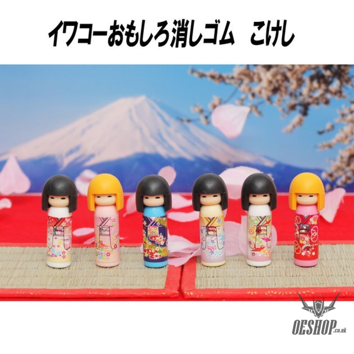 IWAKO Erasers Kokeshi Assort Single Erasaer Iwako 0.99 OEShop