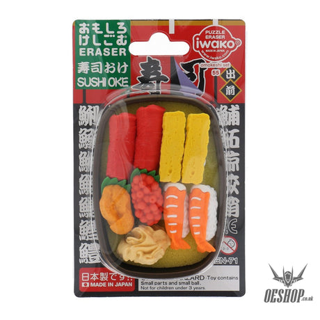 IWAKO Erasers Sushi Set Blister Pack Eraser Iwako 4.49 OEShop