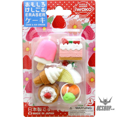 Iwako Puzzle Eraser Cake Blister Pack ER-981011 Iwako 4.49 OEShop