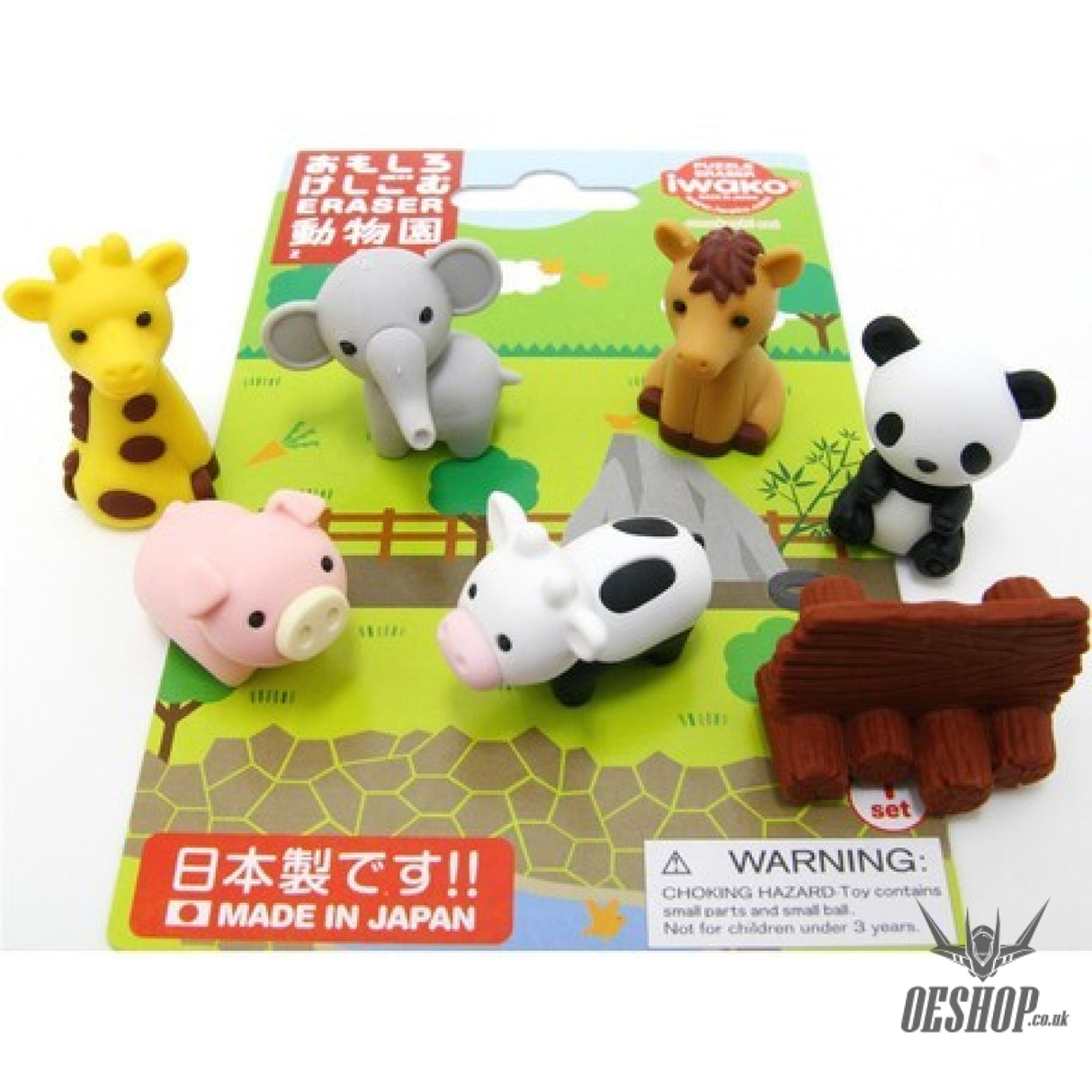 Iwako Puzzle Eraser Zoo Blister Pack ER-BRI018 Iwako 4.49 OEShop
