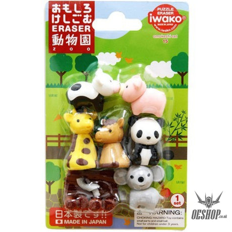 Iwako Puzzle Eraser Zoo Blister Pack ER-BRI018 Iwako 4.49 OEShop