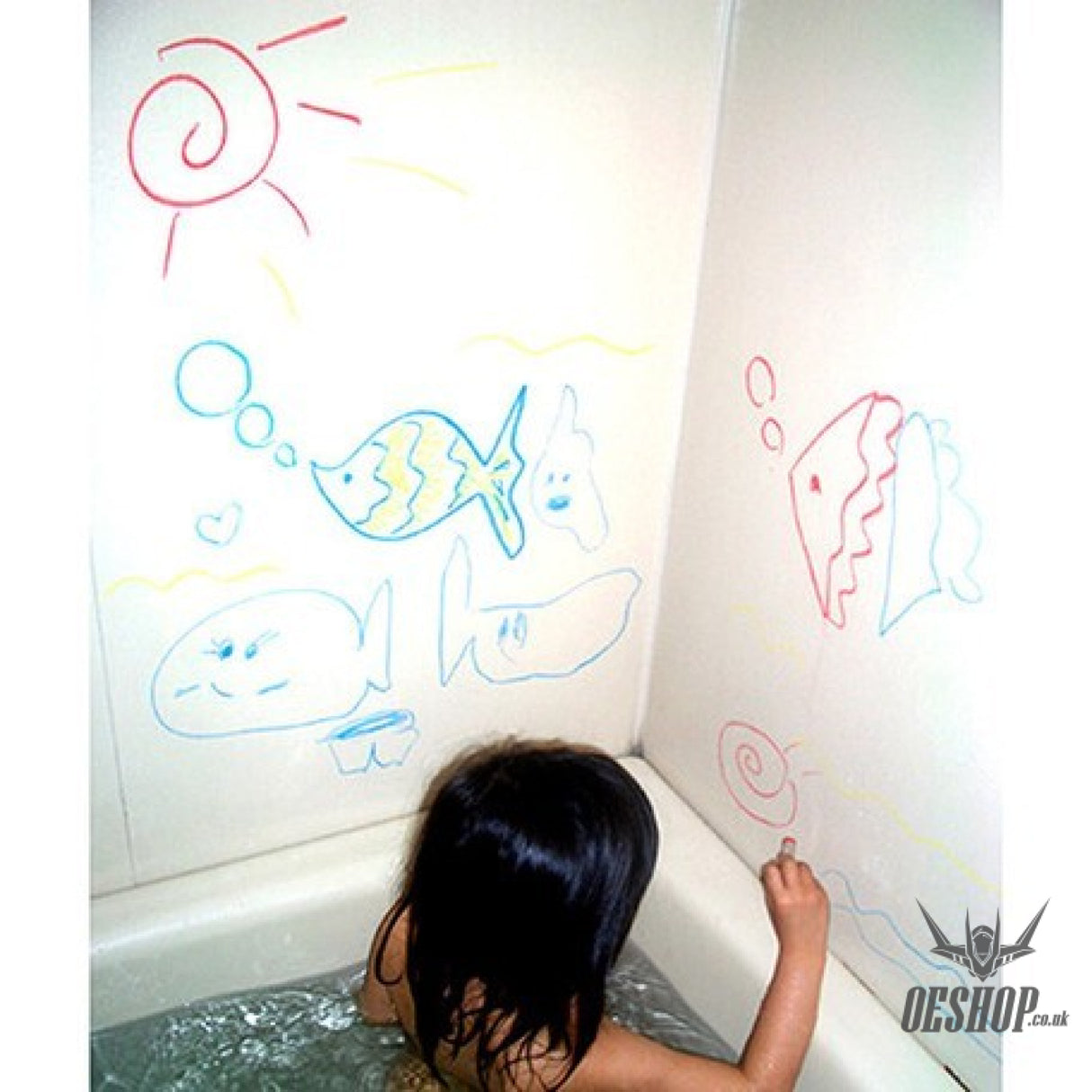 Kitpas Bath Crayons - Set of 3 Colours - Red, Yellow & Grey Kitpas 6.99 OEShop