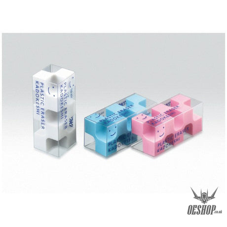 Kokuyo Eraser "Kadoke Shipuchi" Kadokeshi Blue/White 2-color set KOKUYO 1.99 OEShop