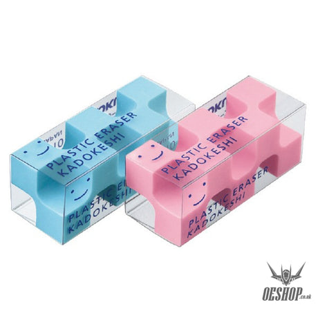 Kokuyo Eraser "Kadoke Shipuchi" Kadokeshi Pink/Blue 2-color set KOKUYO 1.99 OEShop