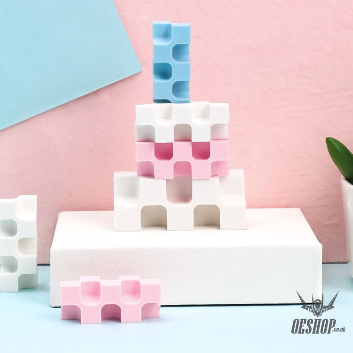 Kokuyo Eraser "Kadoke Shipuchi" Kadokeshi Pink/Blue 2-color set KOKUYO 1.99 OEShop