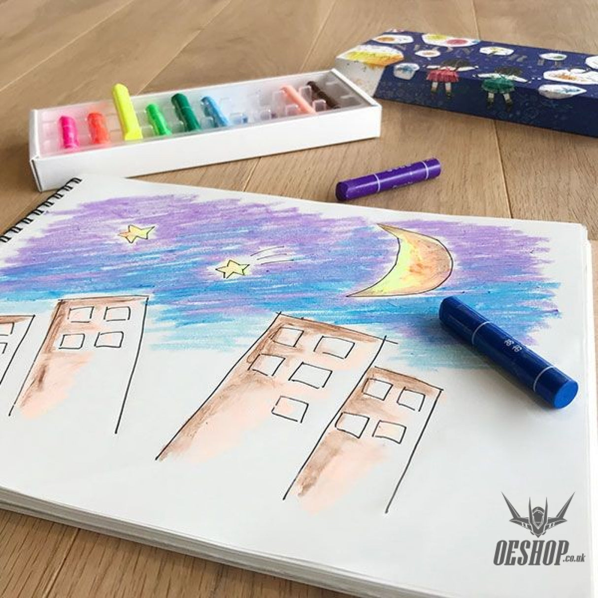 Kokuyo Fluorescent Neon Crayon 5 Colours KOKUYO 9.99 OEShop