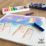 Kokuyo Fluorescent Neon Crayon 5 Colours KOKUYO 9.99 OEShop