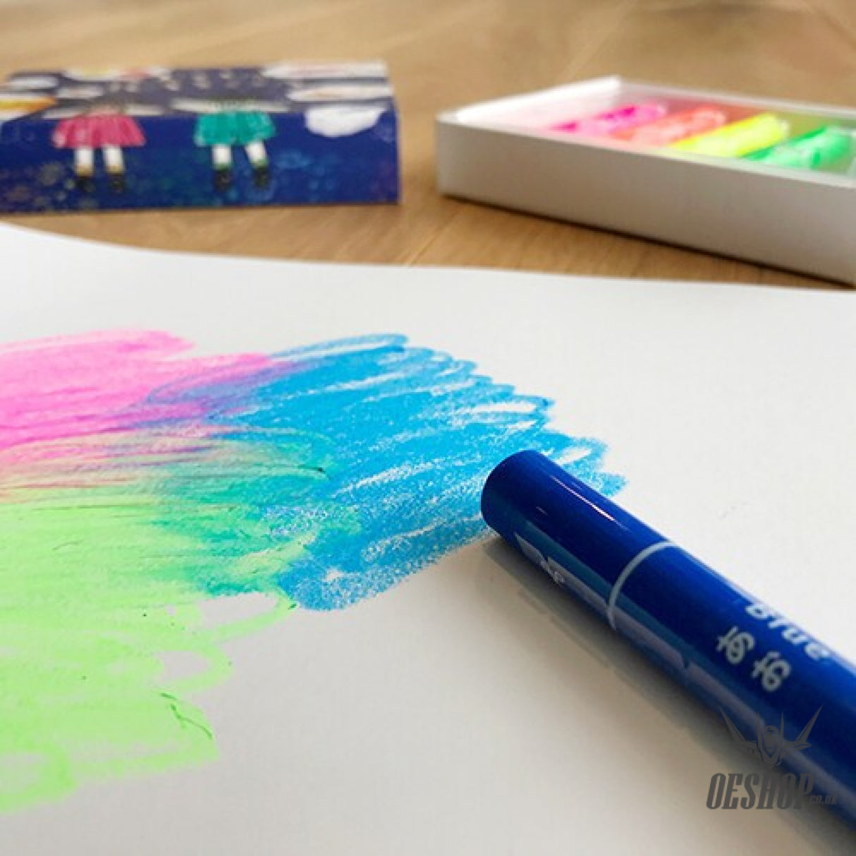 Kokuyo Fluorescent Neon Crayon 5 Colours KOKUYO 9.99 OEShop
