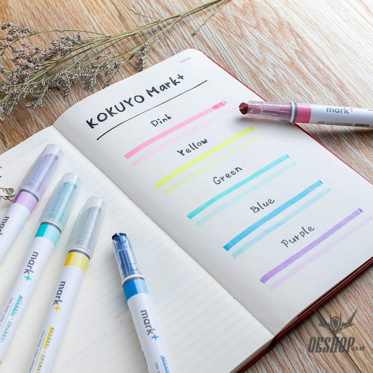 KOKUYO Mark+ 2-tone Color Highlighter 5-Pack KOKUYO 9.99 OEShop