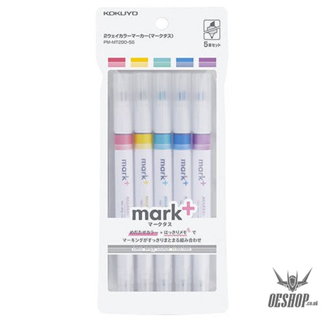 KOKUYO Mark+ 2 Way Highlighter 5-colour set PM-MT200-5S KOKUYO 9.99 OEShop